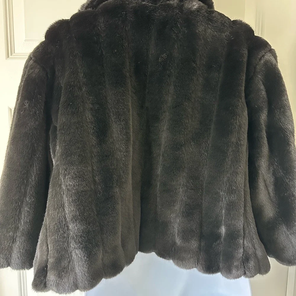 GAP Black Faux Teddy Jacket for Women - Picture 6 of 8